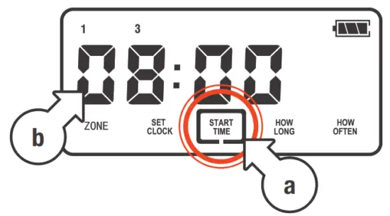 HOLMAN CO6004 QuikDial 4x Outlet Digital Tap Timer - Sselect START TIME