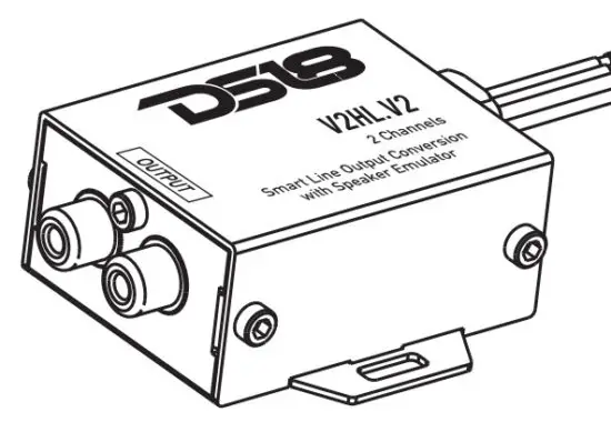 DS18 V2HL.V2 HiLo Converter 2 Channel with Speaker Emulator - feature