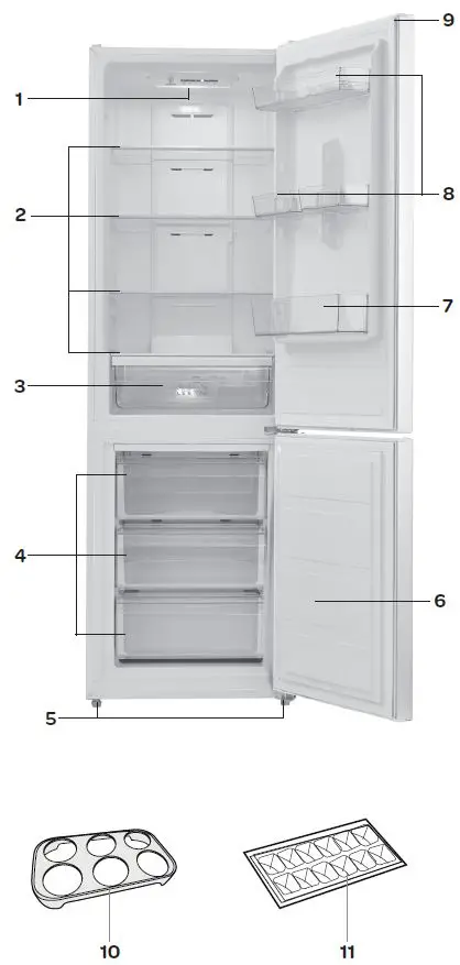 INVENTUM KV1881W Refrigerator Freezer Combi-FIG1