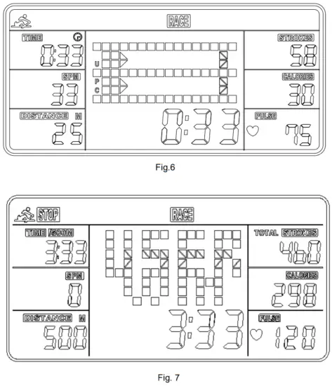 sunny Health Fitness SF RW5940 MAGNETIC AIR ROWER - Fig 19