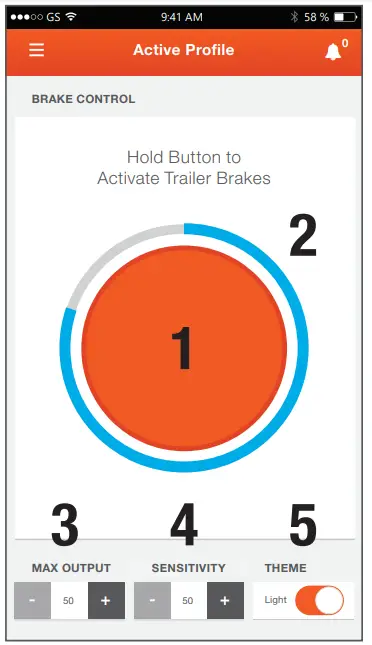 CURT ECHO Mobile Brake Control Brake Level