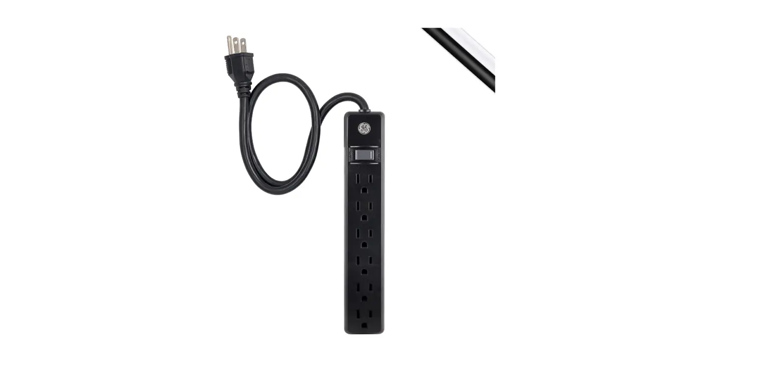 Ge 6-outlet Power Strip, 2 Ft Extension Cord, Heavy Duty Plug-complete Features/instruction Guide Ge 6-outlet Power Strip, 2 Ft Extension Cord, Heavy Duty Plug-complete Features/instruction Guide