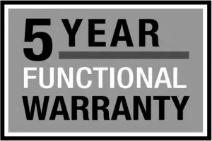 5 Year Functional Warranty