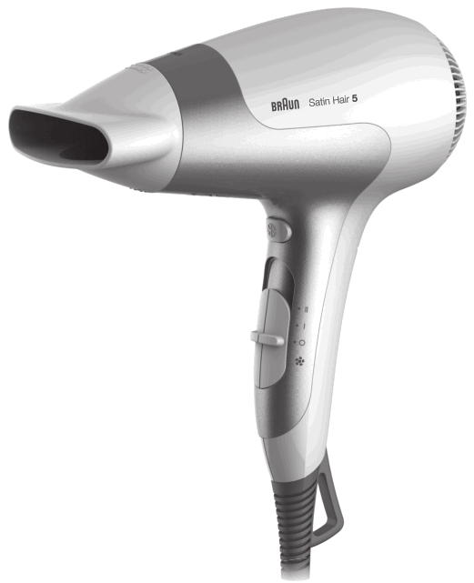 BRAUN HD 585 Satin Hair 5 PowerPerfect Hair Dryer