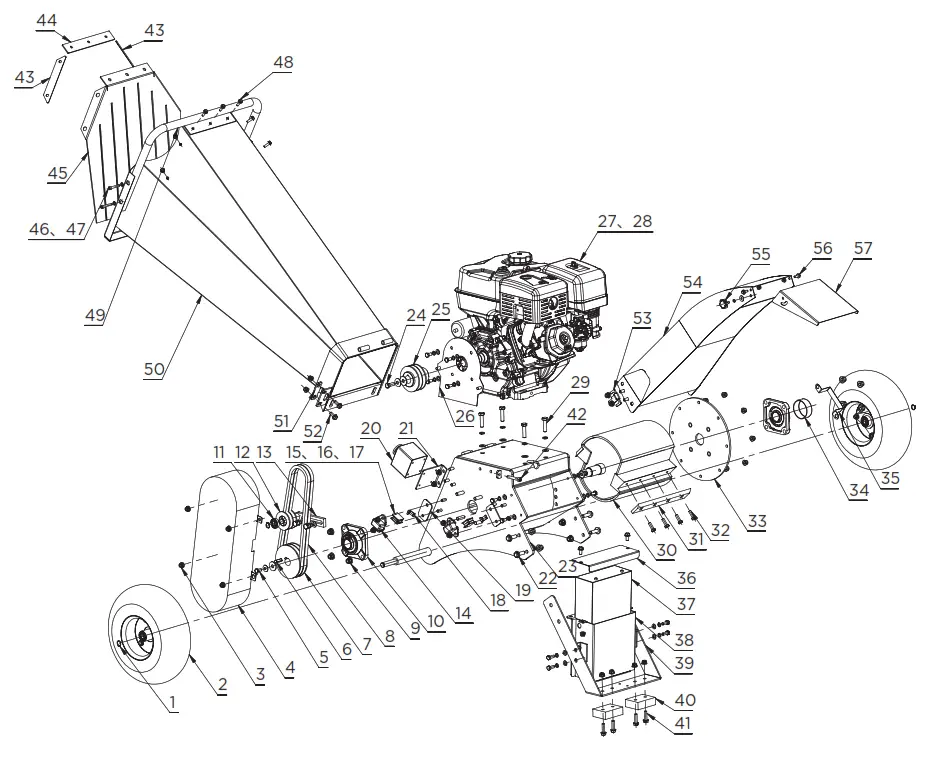 BRABER EQUIPMENT BE-WCGR4R13 Wood Chipper -Fig 12