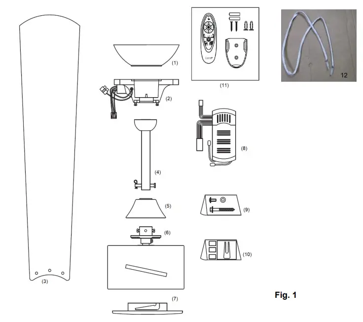 Lucci decor 210642 Airfusion Climate III DC Ceiling Fan - Figure 1