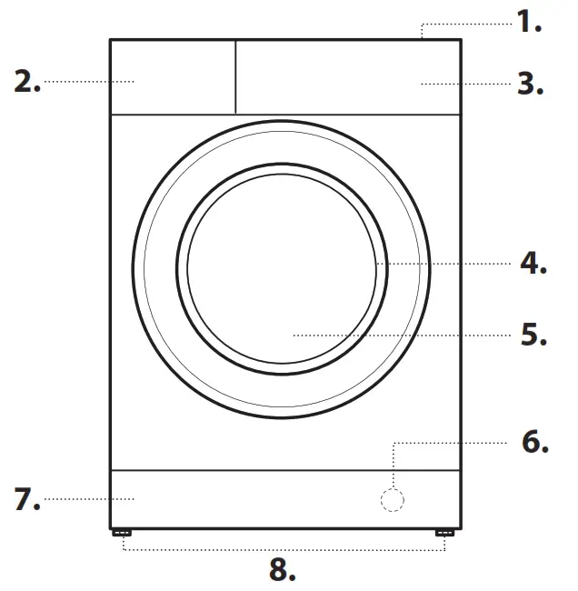 Whirlpool F161044 Freestanding Washing Machine - DESCRIPTION