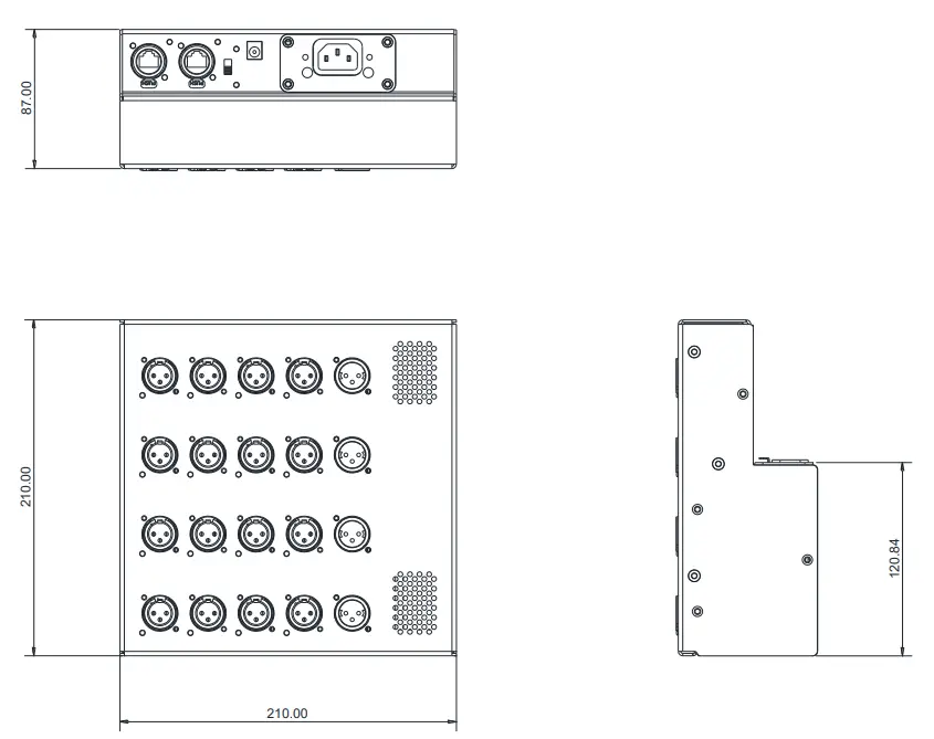 ALLEN HEATH DT164-W Wallmount Dante fig 7