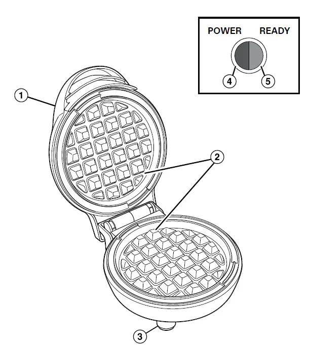 Proctor Silex 26100 Petite Waffle Maker fig 1