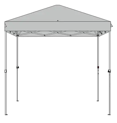 ANGELES HOME OPCK6 70299BL Blue Outdoor Pop up Canopy Tent - pan ca 2