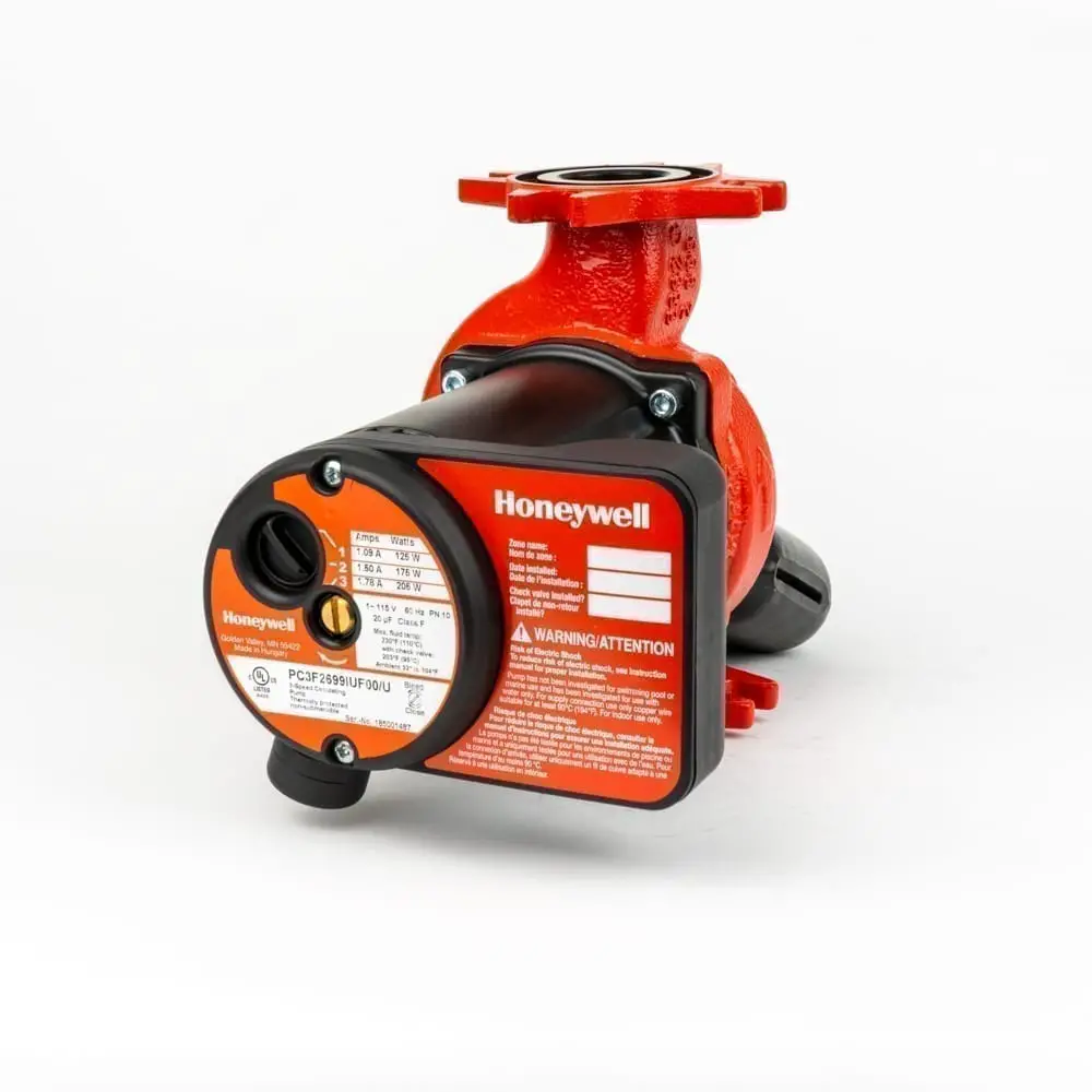 Honeywell Pc3f2699iuf00 Hydronic Circulating 3 Speed Pump Datasheet