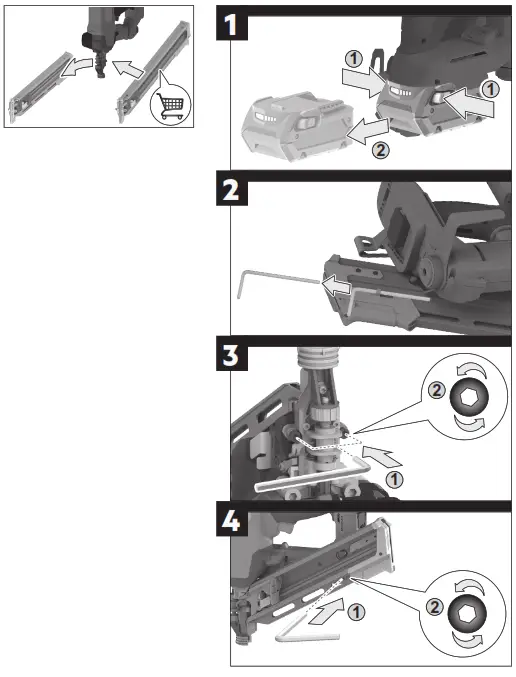AEG A18F10FN 18V F-RAPIDFIRE 10GA 30-34° Framing Nailer - 12