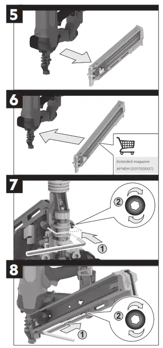 AEG A18F10FN 18V F-RAPIDFIRE 10GA 30-34° Framing Nailer - 13