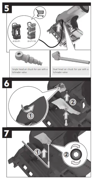 AEG A18F10FN 18V F-RAPIDFIRE 10GA 30-34° Framing Nailer - 15