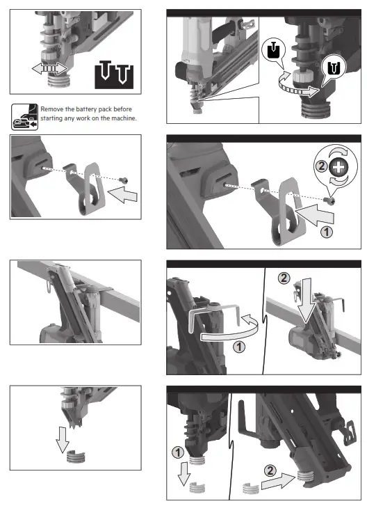 AEG A18F10FN 18V F-RAPIDFIRE 10GA 30-34° Framing Nailer - 9