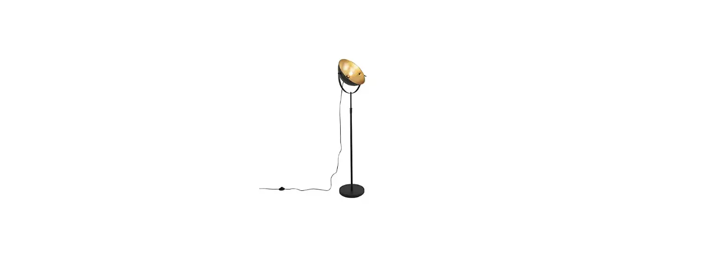 Qazqa 102507 Magnax Tl Black And Gold Adjustable Industrial Table Lamp Instruction Manual