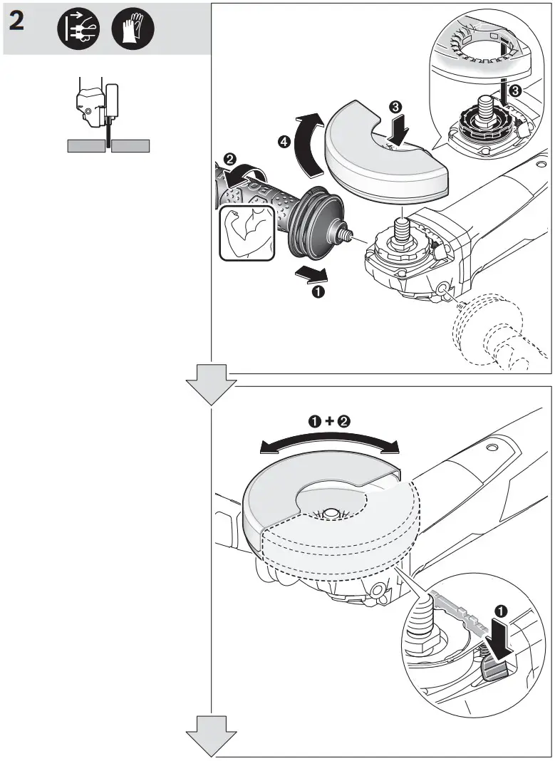 BOSCH GWS 17 125 Cordless Angle Grinder - Figure 13