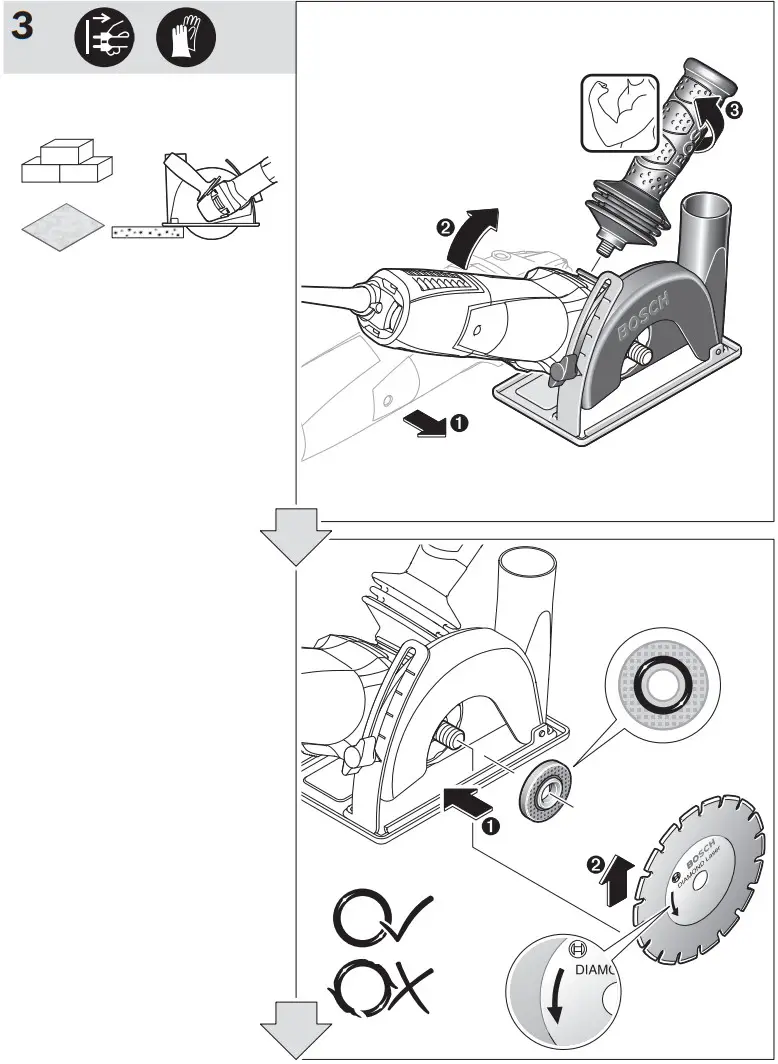 BOSCH GWS 17 125 Cordless Angle Grinder - Figure 15