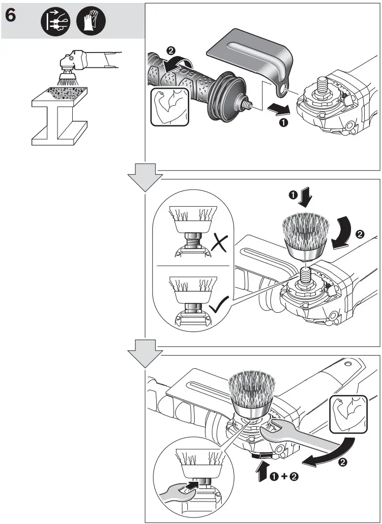 BOSCH GWS 17 125 Cordless Angle Grinder - Figure 20