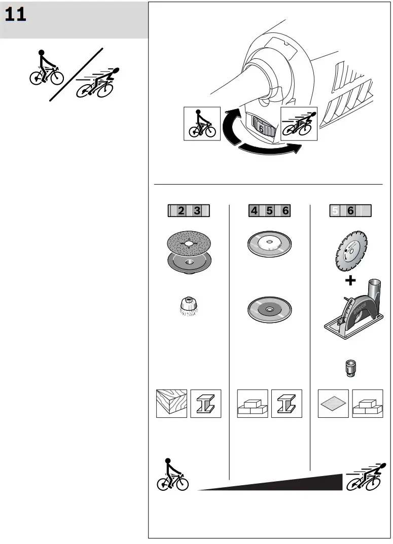 BOSCH GWS 17 125 Cordless Angle Grinder - Figure 23