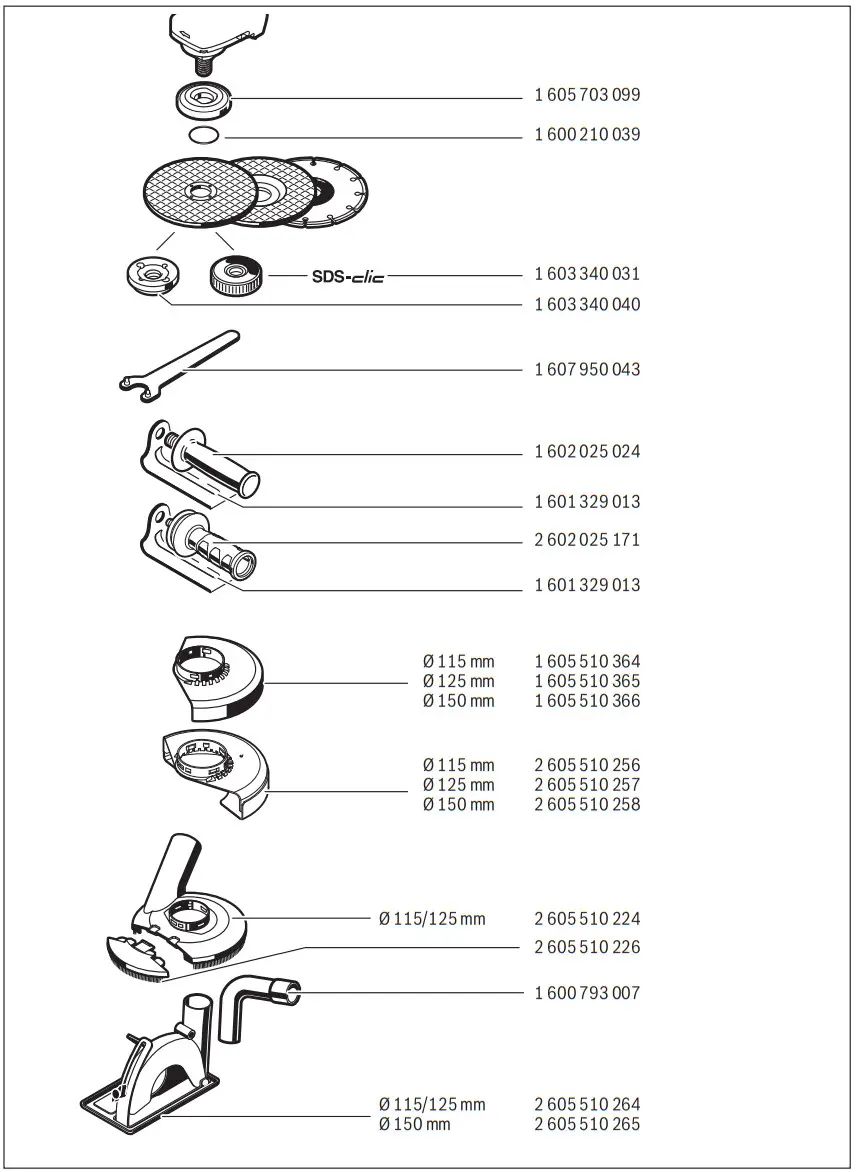 BOSCH GWS 17 125 Cordless Angle Grinder - Figure 28