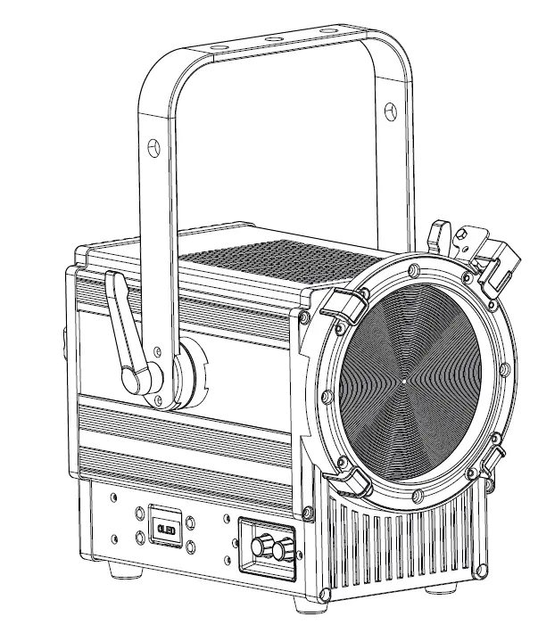 BriTeQ BT-THEATRE 261FC Powerful “6 in 1” FULL COLOR LED Theater Fresnel