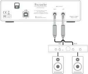 Connecting passive speakers