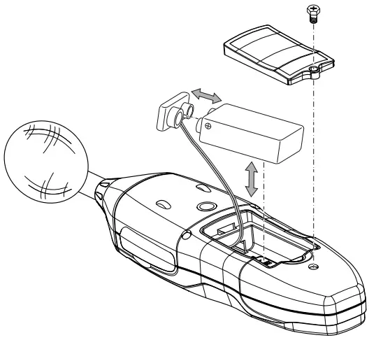 TROTEC SL400 Sound Level Measuring Device - battery