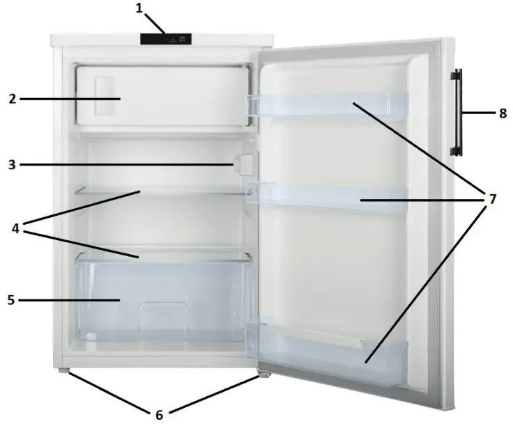 DOMO DO91122 Fridge with Freezer Section - PARTS