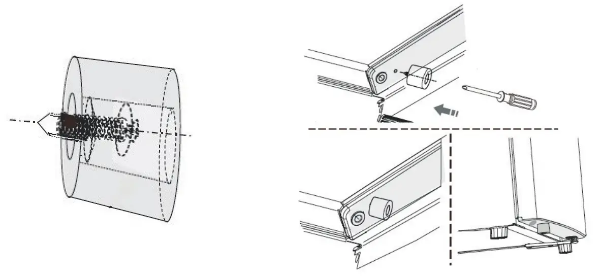 DOMO DO91122 Fridge with Freezer Section - botto