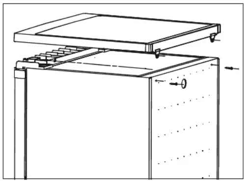 DOMO DO91122 Fridge with Freezer Section - prevent