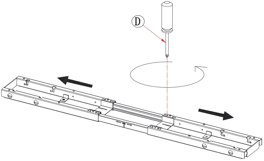 honey joy TOPB003556 Electric 46 in White Steel Standing Desk Frame Adjustable Motorized Sit Stand Desk Base - FIGURE 3