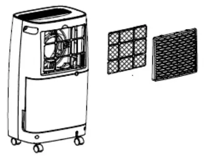 TRISTAR DH 5424 Portable Dehumidifier - CLEANING THE FILTER 1