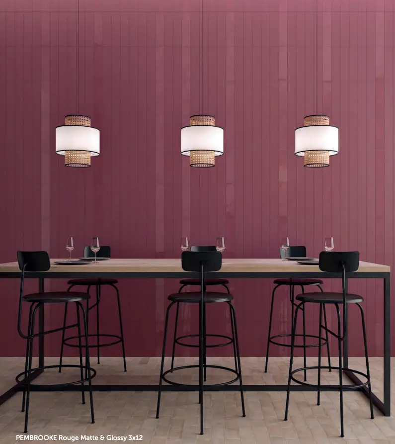 PEMBROOKE Rouge Matte & Glossy 3x12