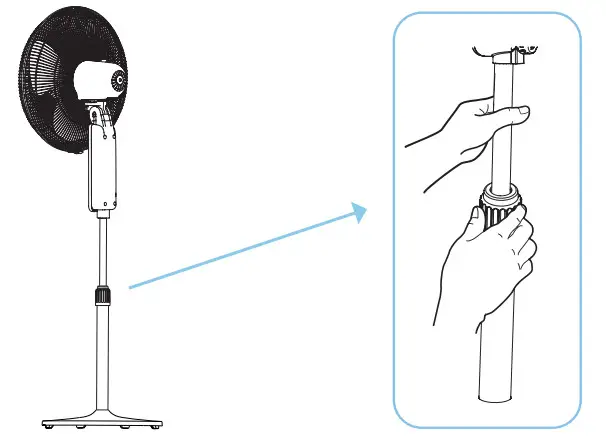 SOLT GGSPFS14TB Pesdestal Fan - Fan haight