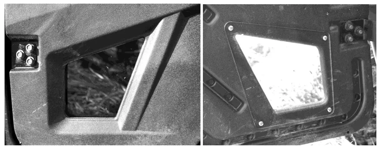 FALCON RIDGE TX-STAMP-FC05 Textron Stampede Full Cab Fits Lexan Windshield 8