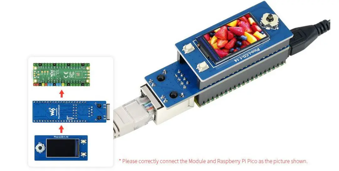 WAVESHARE Ethernet to UART Converter - Raspberry Pi Pico Header Compatibility