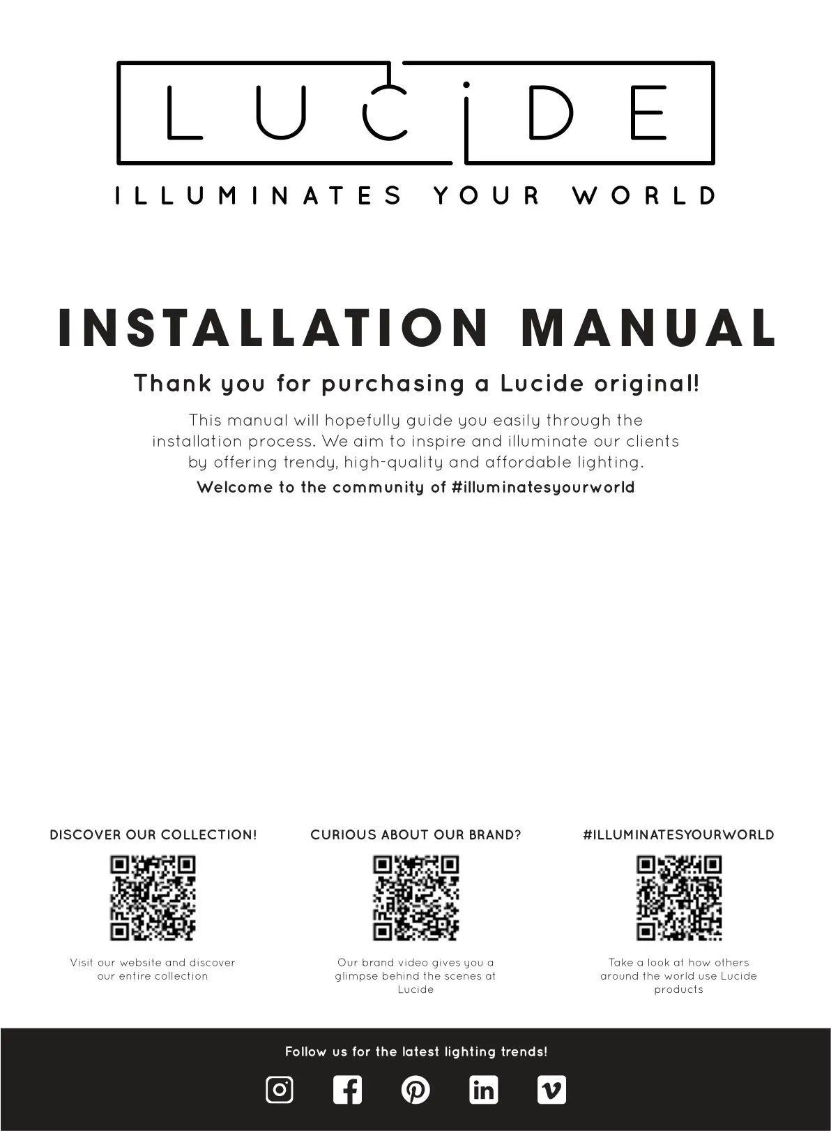 LUCIDE ZIDANE Pendant Light Instructions