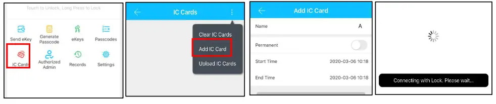 Here4Gear-H31-Smart-Lock-User - Add card
