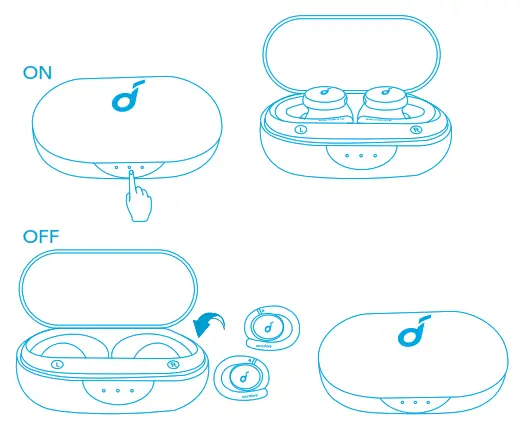 soundcore Sport X10 Workout Earbuds - charging case