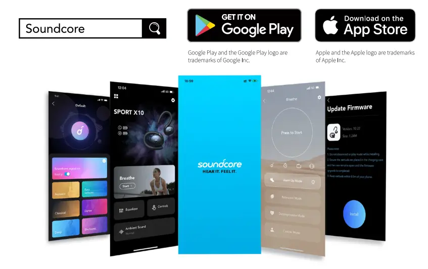 soundcore Sport X10 Workout Earbuds - switch