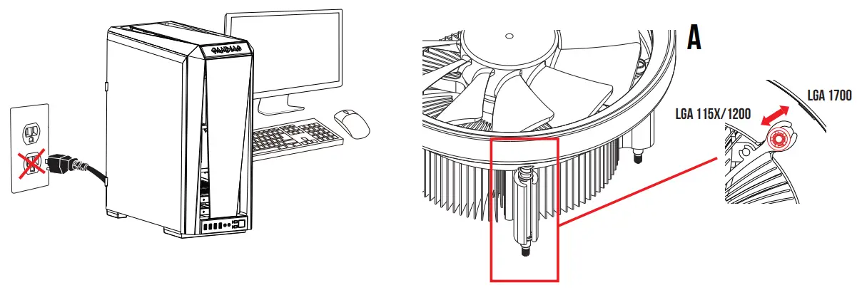 GAMDIAS E1L-010 CPU Cooler - Fig 2