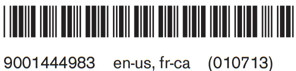 GAGGENAU CI282602, CI292602 Cooktop bar code