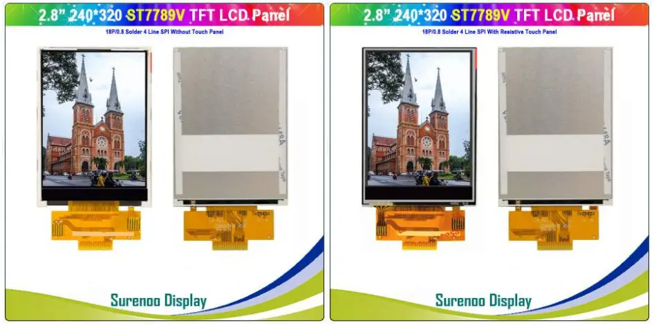 Surenoo STP0280A2 240320 Series TFT LCD Panel -