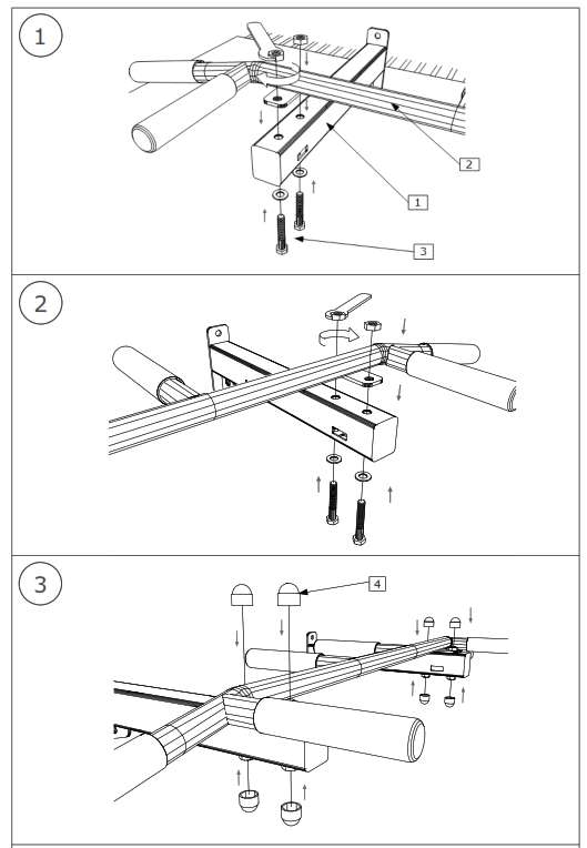 BenchK PB 310 Wooden Pull Up Bar - fig 3