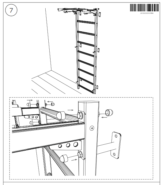 BenchK PB 310 Wooden Pull Up Bar - fig 7
