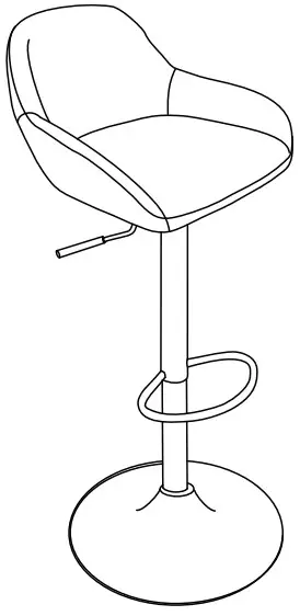 glitzhome 1010202758 Bar Stoo-STEP 4