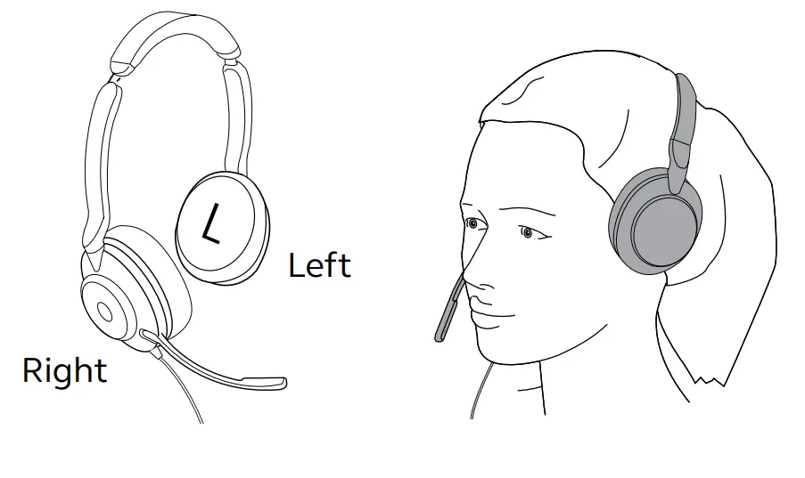 Jabra EVOLVE2 30 Wired Mono Headset - Stereo variant