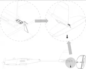 Install the horizontal stabilizer