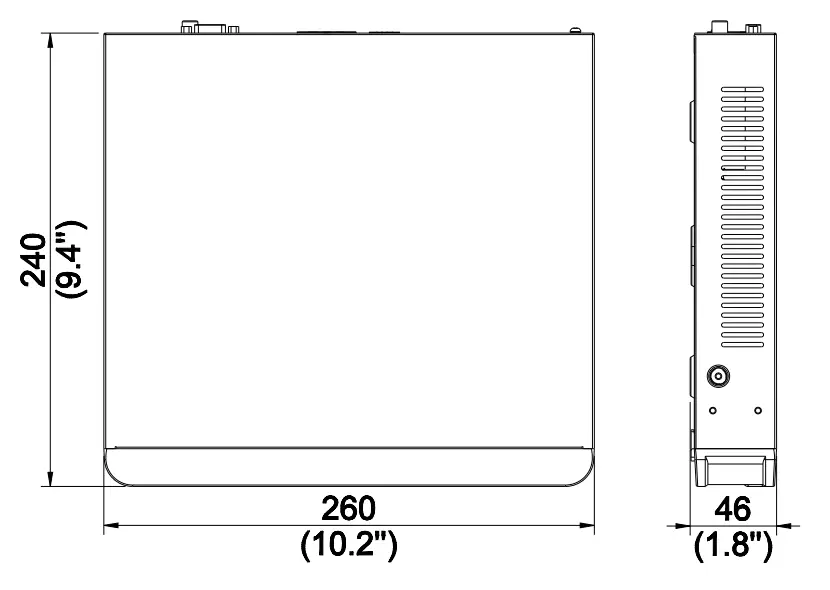 advidia M-NVR-4CH-4POE 4ch Network Video Recorder with 4-port PoE fig 1